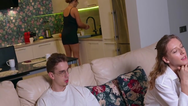 My Stepmoms Best Girlfriend! You Can Fuck My Ass, But Do It Quietly So She Doesnt Notice Us!